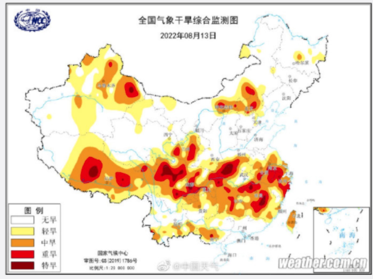 9年来气象干旱预警！10省出现中度及以上干旱，局地特旱